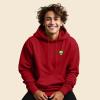 imageDALIX Alien Embroidered Fleece Zip Hoodie Cold Fall Winter MensRed