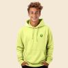 imageDALIX Alien Embroidered Fleece Zip Hoodie Cold Fall Winter MensSafety Green