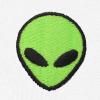 imageDALIX Alien Embroidered Fleece Zip Hoodie Cold Fall Winter MensWhite