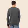 imageDALIX Fire Glow In The Dark Embroidered Fleece Sweatshirt Pullover MensAsphalt Gray