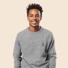 imageDALIX Fire Glow In The Dark Embroidered Fleece Sweatshirt Pullover MensAthletic Heather