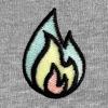 imageDALIX Fire Glow In The Dark Embroidered Fleece Sweatshirt Pullover MensAthletic Heather