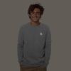 imageDALIX Fire Glow In The Dark Embroidered Fleece Sweatshirt Pullover MensAthletic Heather