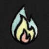 imageDALIX Fire Glow In The Dark Embroidered Fleece Sweatshirt Pullover MensBlack