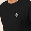 imageDALIX Fire Glow In The Dark Embroidered Fleece Sweatshirt Pullover MensBlack