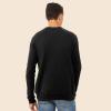 imageDALIX Fire Glow In The Dark Embroidered Fleece Sweatshirt Pullover MensBlack