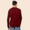imageDALIX Fire Glow In The Dark Embroidered Fleece Sweatshirt Pullover MensCardinal Red