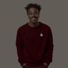 imageDALIX Fire Glow In The Dark Embroidered Fleece Sweatshirt Pullover MensCardinal Red