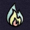 imageDALIX Fire Glow In The Dark Embroidered Fleece Sweatshirt Pullover MensHeather Navy