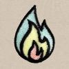 imageDALIX Fire Glow In The Dark Embroidered Fleece Sweatshirt Pullover MensNatural