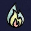 imageDALIX Fire Glow In The Dark Embroidered Fleece Sweatshirt Pullover MensNavy Blue