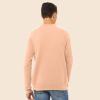 imageDALIX Fire Glow In The Dark Embroidered Fleece Sweatshirt Pullover MensPeach