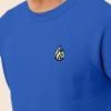imageDALIX Fire Glow In The Dark Embroidered Fleece Sweatshirt Pullover MensTrue Royal
