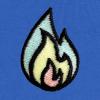 imageDALIX Fire Glow In The Dark Embroidered Fleece Sweatshirt Pullover MensTrue Royal
