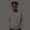 imageDALIX Fire Glow In The Dark Embroidered Fleece Sweatshirt Pullover MensWhite