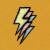 imageDALIX Lightning Bolt Glow in the Dark Embroidered Hoodie Fleece Sweatshirt Zip Front MensGold