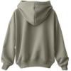 imageDALIX Lightning Bolt Glow in the Dark Embroidered Hoodie Fleece Sweatshirt Zip Front MensHeather Stone
