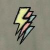 imageDALIX Lightning Bolt Glow in the Dark Embroidered Hoodie Fleece Sweatshirt Zip Front MensHeather Stone