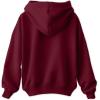 imageDALIX Lightning Bolt Glow in the Dark Embroidered Hoodie Fleece Sweatshirt Zip Front MensMaroon