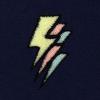 imageDALIX Lightning Bolt Glow in the Dark Embroidered Hoodie Fleece Sweatshirt Zip Front MensNavy Blue