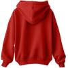 imageDALIX Taco Embroidered Zip Hoodie Fleece Long Sleeve Pocket Warm Soft MensRed
