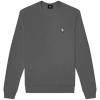 imageDALIX Fire Glow In The Dark Embroidered Fleece Sweatshirt Pullover MensAsphalt Gray