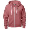 imageDALIX Lightning Bolt Glow in the Dark Embroidered Hoodie Fleece Sweatshirt Zip Front MensMauve