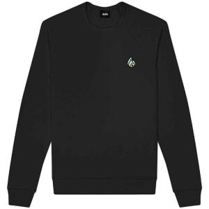 imageDALIX Fire Glow In The Dark Embroidered Fleece Sweatshirt Pullover MensBlack