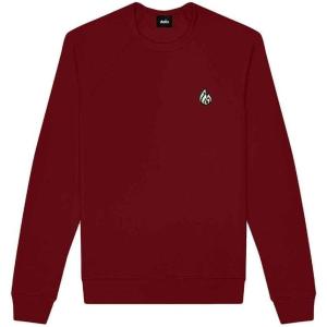 imageDALIX Fire Glow In The Dark Embroidered Fleece Sweatshirt Pullover MensCardinal Red
