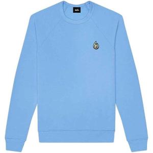 imageDALIX Fire Glow In The Dark Embroidered Fleece Sweatshirt Pullover MensCarolina Blue