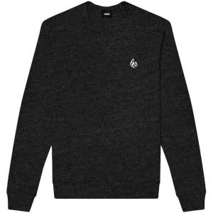 imageDALIX Fire Glow In The Dark Embroidered Fleece Sweatshirt Pullover MensDark Heather