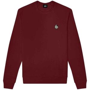 imageDALIX Fire Glow In The Dark Embroidered Fleece Sweatshirt Pullover MensMaroon
