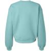 imageDALIX Be Kind Embroidered Fleece Relaxed Boxy Fit Long Sleeve Crewneck Sweatshirt WomensArctic Blue