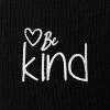 imageDALIX Be Kind Embroidered Fleece Relaxed Boxy Fit Long Sleeve Crewneck Sweatshirt WomensBlack