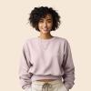 imageDALIX Be Kind Embroidered Fleece Relaxed Boxy Fit Long Sleeve Crewneck Sweatshirt WomensBlush