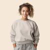 imageDALIX Be Kind Embroidered Fleece Relaxed Boxy Fit Long Sleeve Crewneck Sweatshirt WomensBone