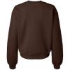 imageDALIX Be Kind Embroidered Fleece Relaxed Boxy Fit Long Sleeve Crewneck Sweatshirt WomensBrown