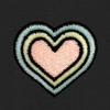 imageDALIX Heart Glow in the Dark Embroidered Fleece Cropped Hoodie Cold Fall Winter WomenDark Heather