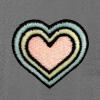 imageDALIX Heart Glow in the Dark Embroidered Fleece Cropped Hoodie Cold Fall Winter WomenDeep Heather
