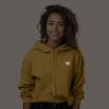 imageDALIX Heart Glow in the Dark Embroidered Fleece Cropped Hoodie Cold Fall Winter WomenHeather Mustard