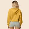 imageDALIX Heart Glow in the Dark Embroidered Fleece Cropped Hoodie Cold Fall Winter WomenHeather Mustard