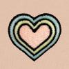 imageDALIX Heart Glow in the Dark Embroidered Fleece Cropped Hoodie Cold Fall Winter WomenPeach