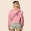 imageDALIX Heart Glow in the Dark Embroidered Fleece Cropped Hoodie Cold Fall Winter WomenPink