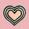 imageDALIX Heart Glow in the Dark Embroidered Fleece Cropped Hoodie Cold Fall Winter WomenPink