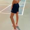 imageDALIX Heartly Ghost Embroidered Fleece Short Sweats Soft Warm WomensNavy Blue