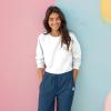 imageDALIX Heartly Ghost Embroidered Fleece Sweatpant Soft Warm WomensBlue
