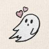 imageDALIX Heartly Ghost Embroidered Fleece Sweatpant Soft Warm WomensBone