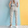 imageDALIX Heartly Ghost Embroidered Fleece Sweatpant Soft Warm WomensBone