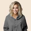 imageDALIX Panda Embroidered Fleece Cropped Hoodie Cold Fall Winter WomenDeep Heather