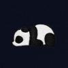 imageDALIX Panda Embroidered Fleece Cropped Hoodie Cold Fall Winter WomenNavy Blue